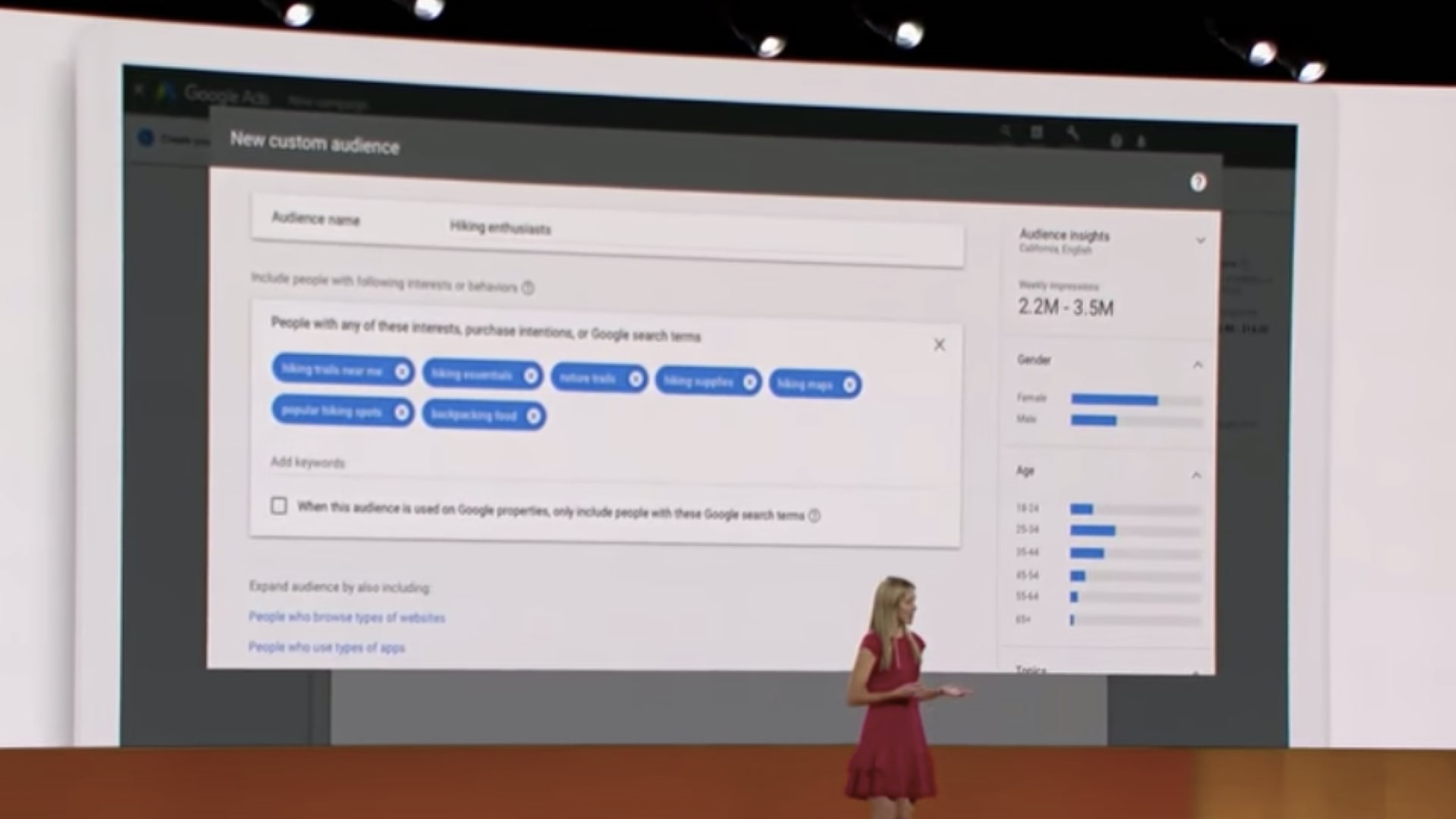 Google Marketing Live Custom Audience 自定義標籤