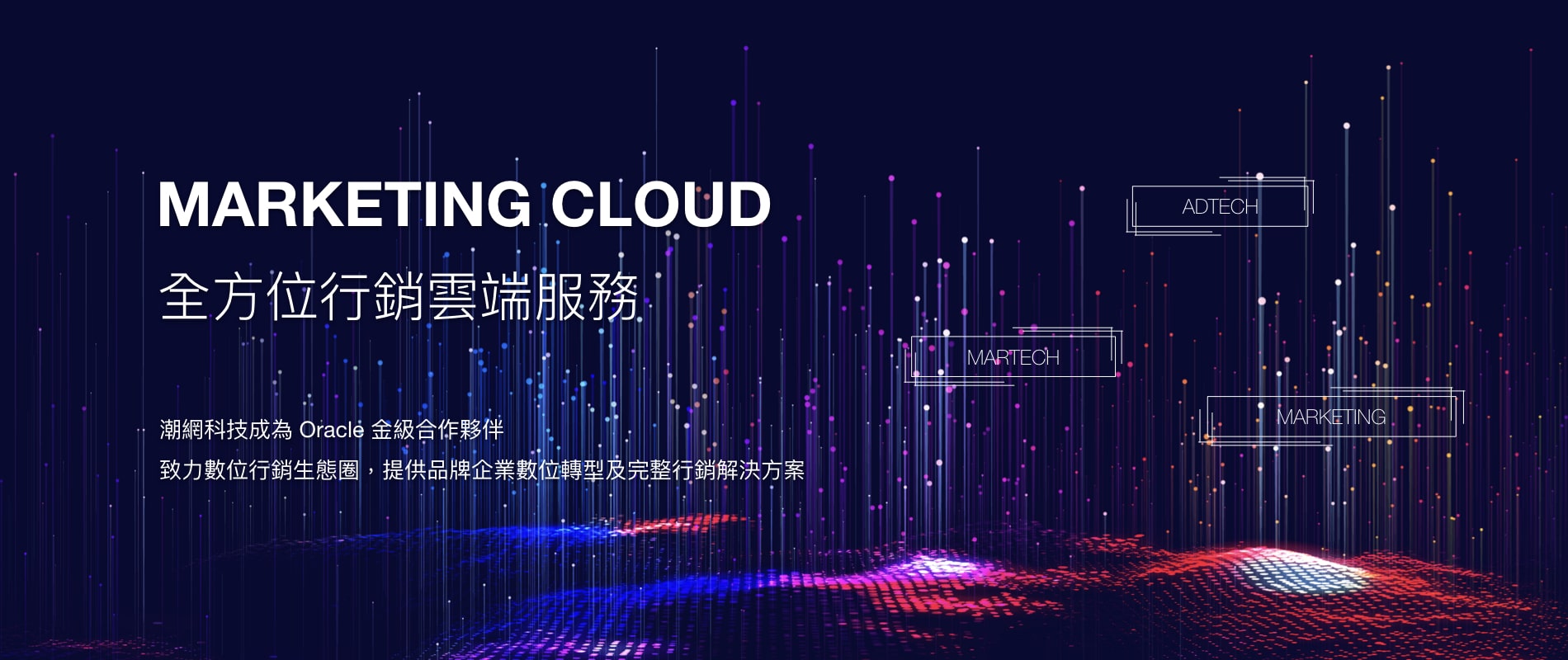 oracle,martech.雲端,行銷,廣告,電子報,line,活動頁,DMP,行銷自動化