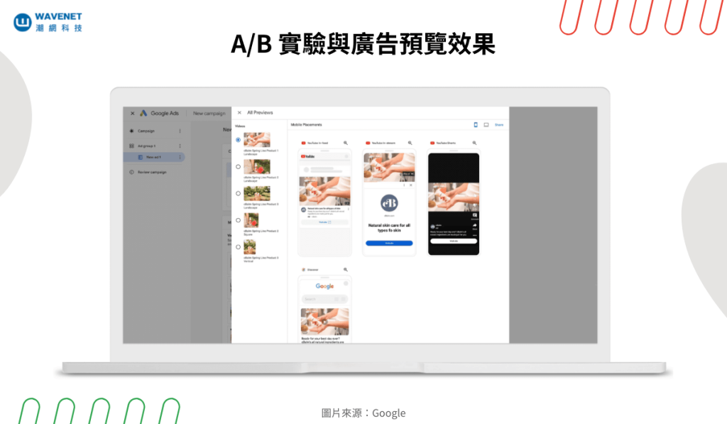 需求開發廣告 - A/B 實驗與廣告預覽